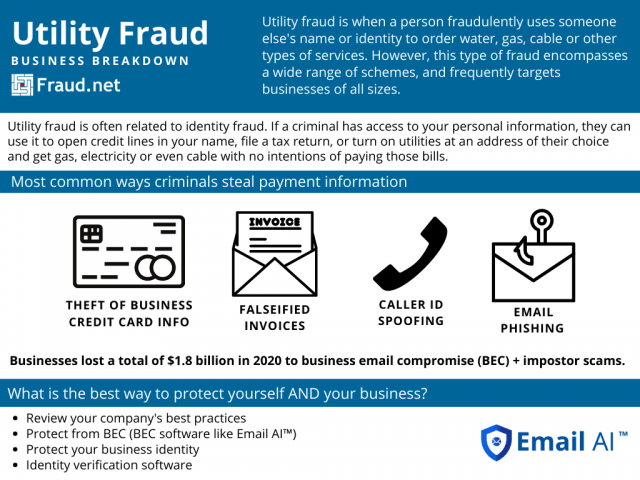 Utility Fraud Infographic